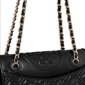 Tory Burch Black Medium Fleming
